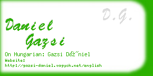 daniel gazsi business card